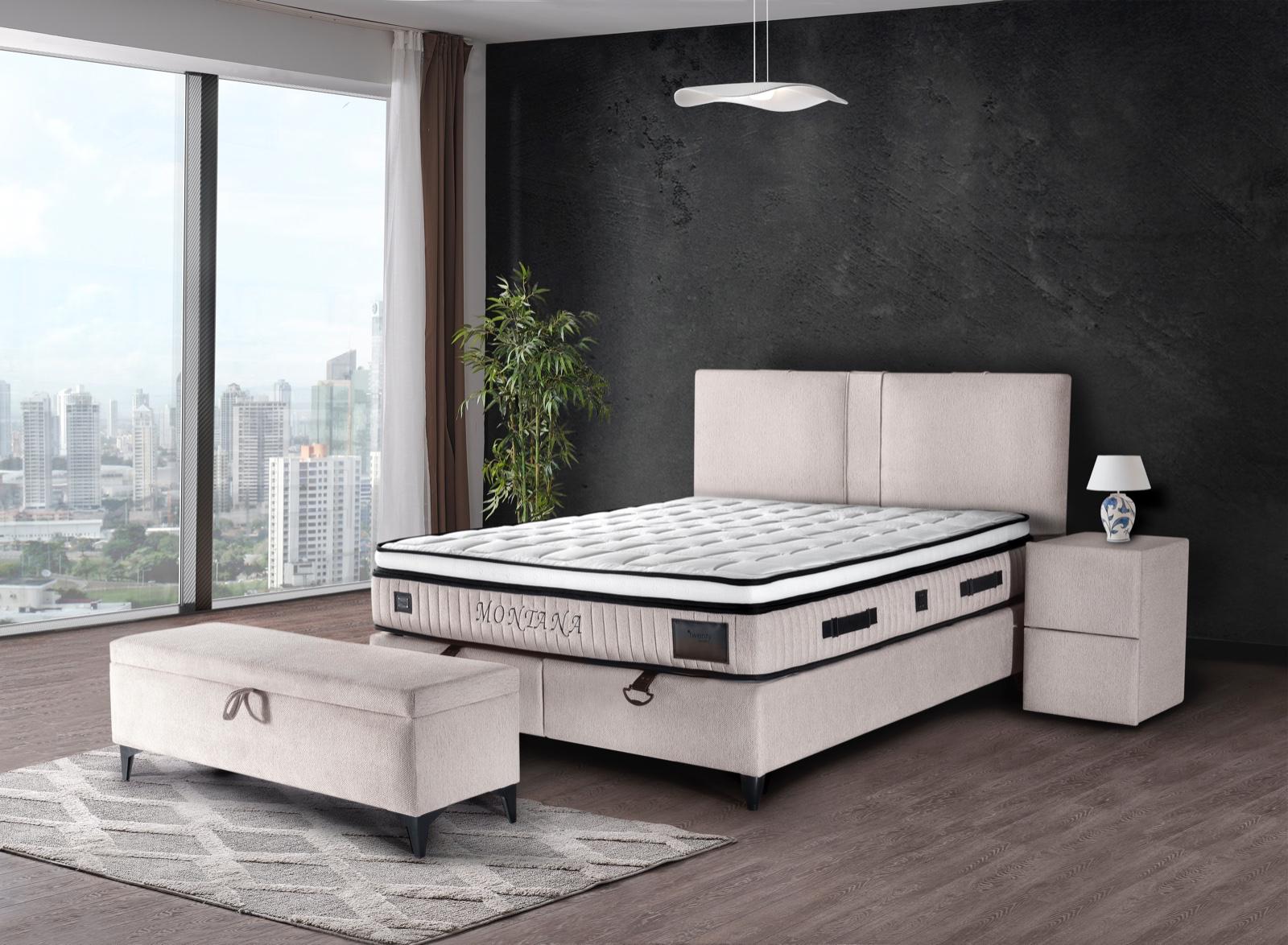 Tweepersoonsbed Met Opbergruimte 160x200 Cm - LED-omlijsting En USB Oplading Antracietgrijze Fluweel Zonder Matras